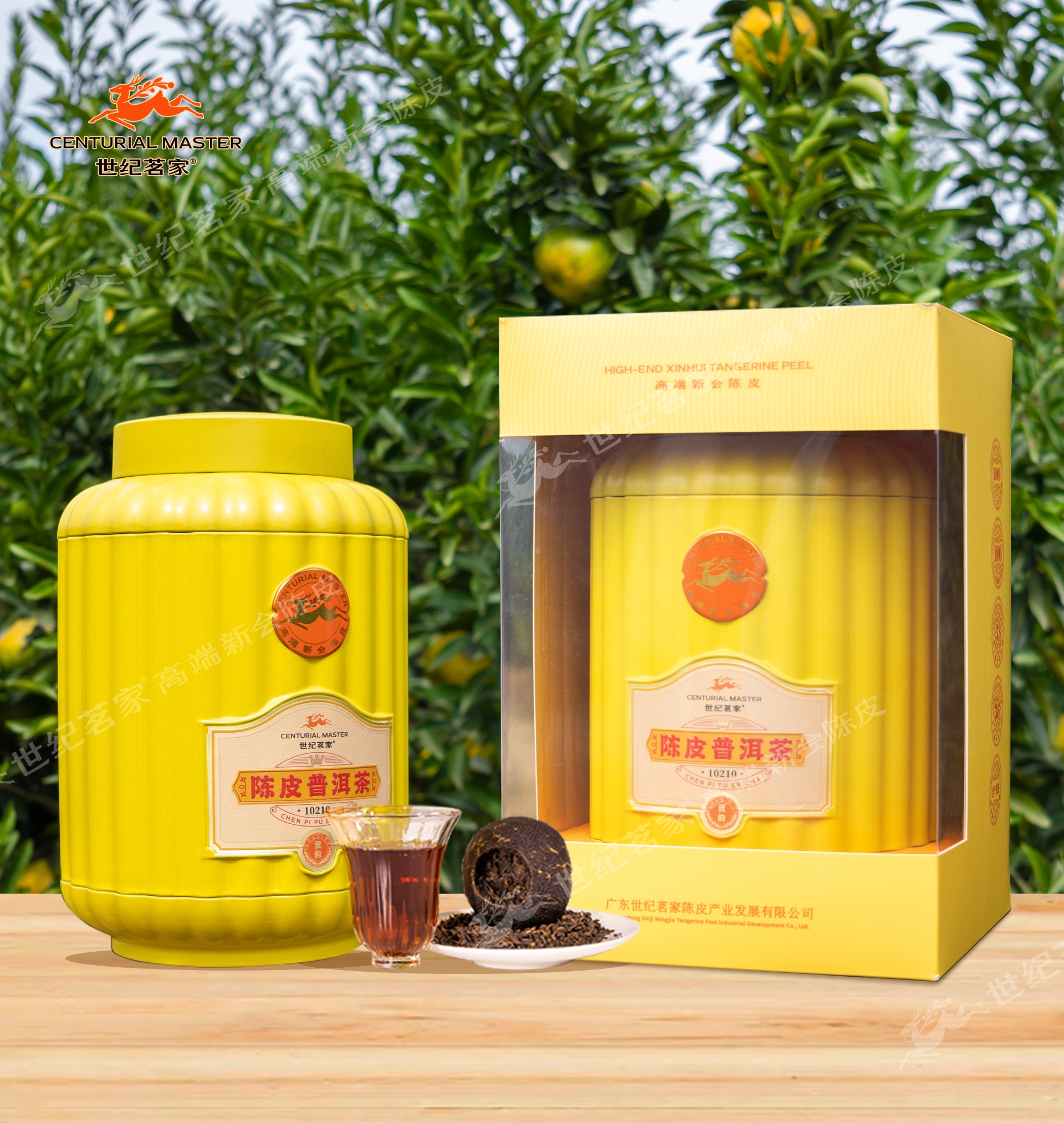 贡韵陈皮普洱熟茶（250g)